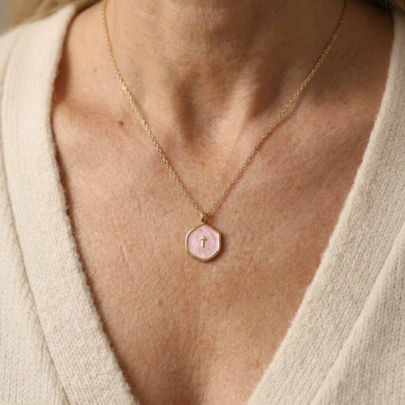 LUNA CROSS NECKLACE