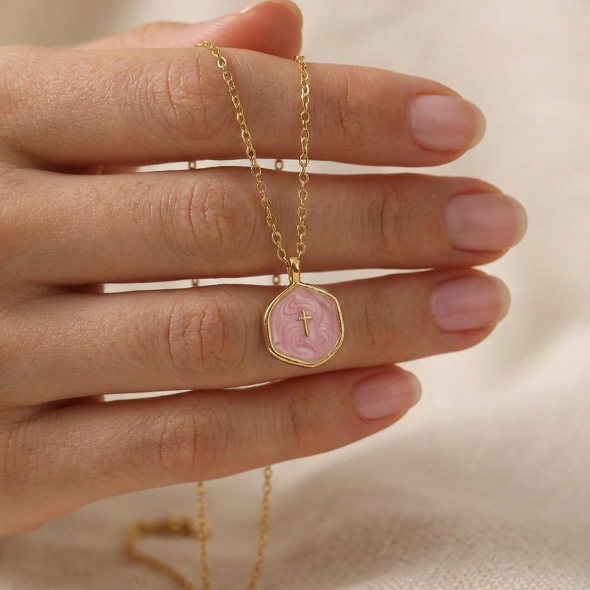 LUNA CROSS NECKLACE