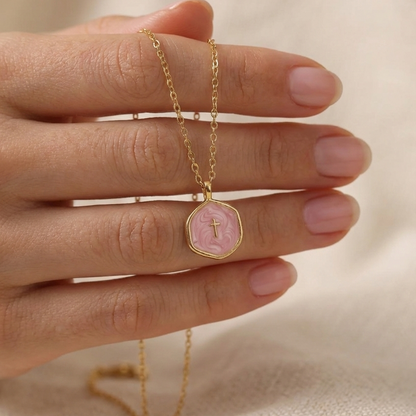 LUNA CROSS NECKLACE