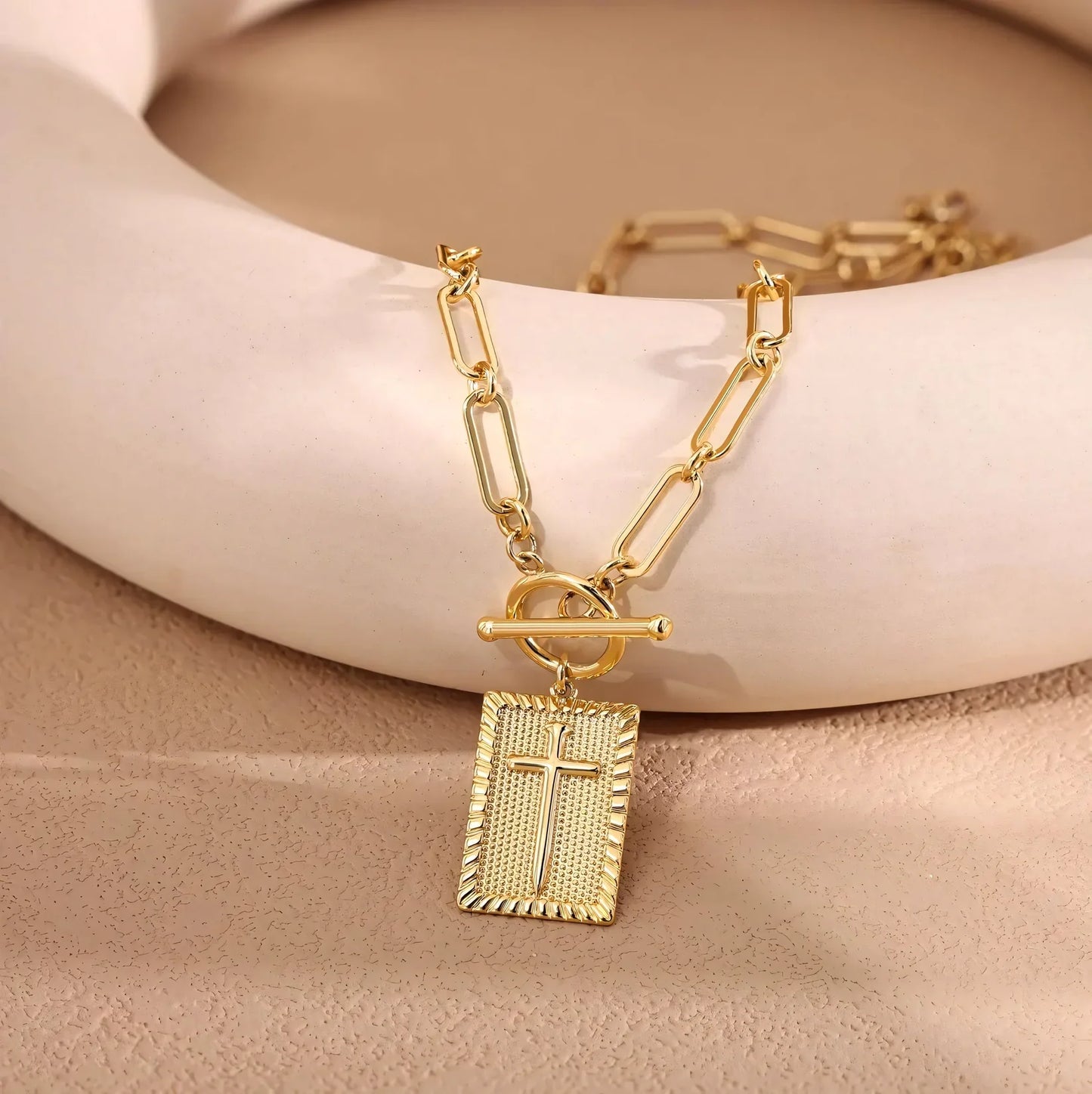 CROSS CHARM NECKLACE